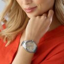 Premiere Silver-Tone Stainless Steel Watch with Rose Gold Di - 1502444